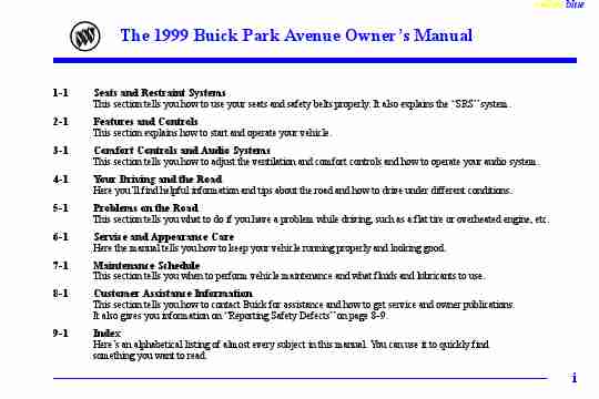 Buick Automobile 1999 Park Avenue-page_pdf